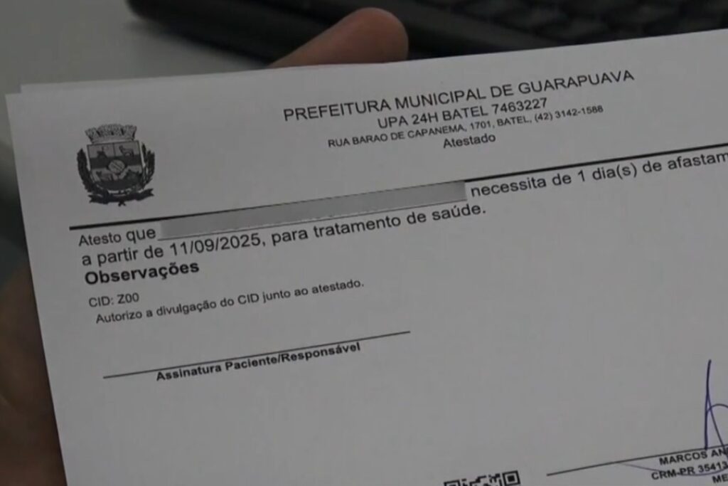 medico-recebe-ligacao-de-comerciante-e-descobre-que-nome-dele-esta-sendo-usado-em-atestados-falsos,-no-parana