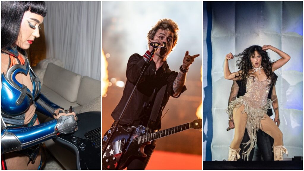 guitarras-autografadas-por-katy-perry,-green-day-e-camila-cabello-vao-a-leilao-apos-shows-no-the-town