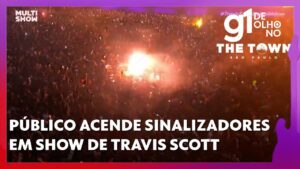 the-town:-1o-dia-de-festival-tem-jovens-euforicos,-sinalizadores-na-plateia-e-travis-scott-hipnotico