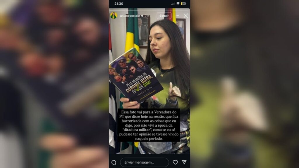 vereadora-de-sorocaba-e-denunciada-por-apologia-a-tortura-apos-post-com-livro-sobre-brilhante-ustra