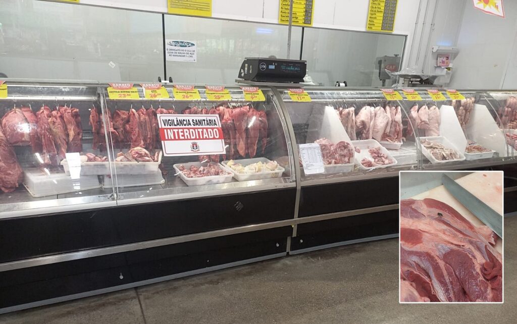 vigilancia-sanitaria-interdita-acougue-de-supermercado-de-pouso-alegre-apos-encontrar-moscas-e-falhas-de-higiene