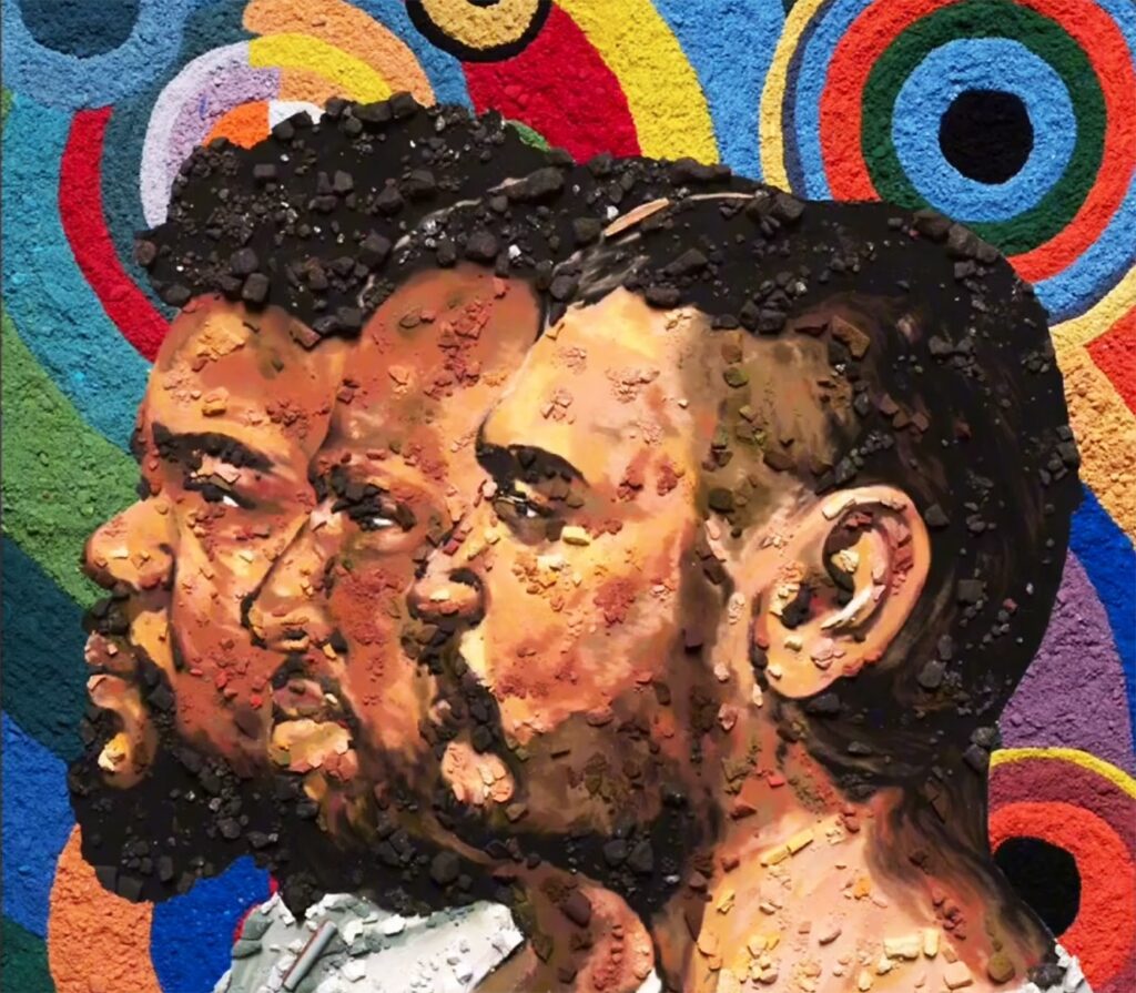 amaro-freitas,-criolo-e-dino-d’santiago-lancam-album-autoral-com-12-musicas-e-capa-do-artista-plastico-vik-muniz