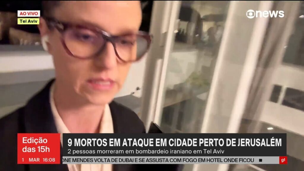 video:-pela-segunda-vez,-reporter-se-abriga-em-quarto-de-seguranca-em-tel-aviv-apos-alertas-de-seguranca