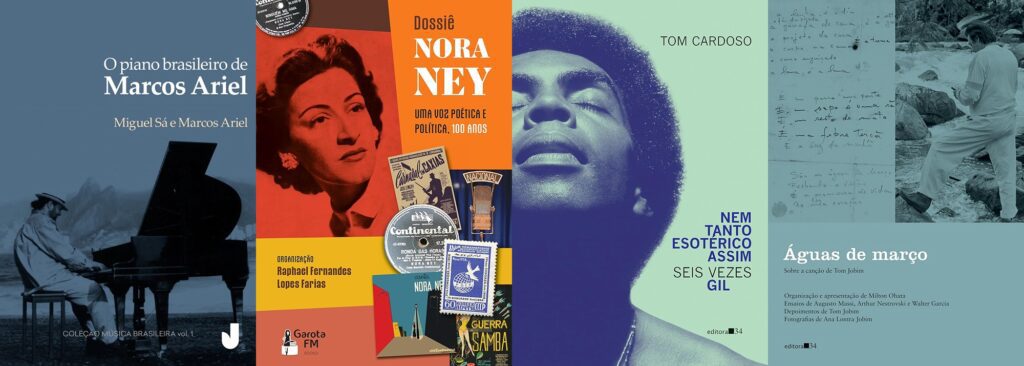 livros-sobre-gilberto-gil,-tom-jobim,-nora-ney-e-marcos-ariel-ampliam-a-bibliografia-musical-brasileira