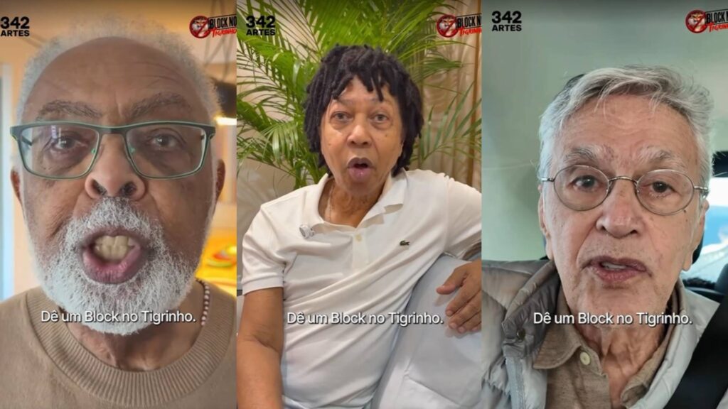 gilberto-gil,-luisa-arraes,-caetano-veloso-e-mais-artistas-participam-de-campanha-contra-‘jogo-do-tigrinho’