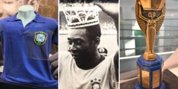 camisas-da-copa,-radio-do-pai-e-coroa-da-rainha:-conheca-as-reliquias-de-pele-em-museu-no-litoral-de-sp